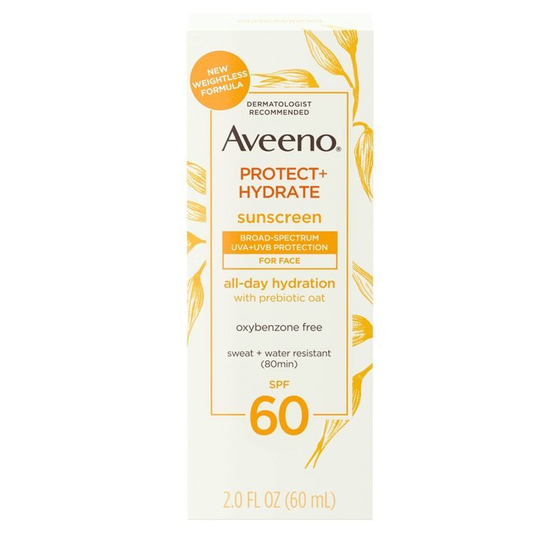 Aveeno Protect & Hydrate Sunscreen Face Lotion - SPF 60 - 2 fl oz | Target