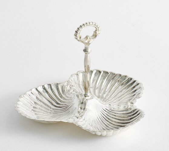 LoveShackFancy Silver Triple Condiment Server | Pottery Barn (US)