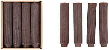 Creative Co-Op Unscented Pleated Taper Candles in Box, Set of 12 | Amazon (US)