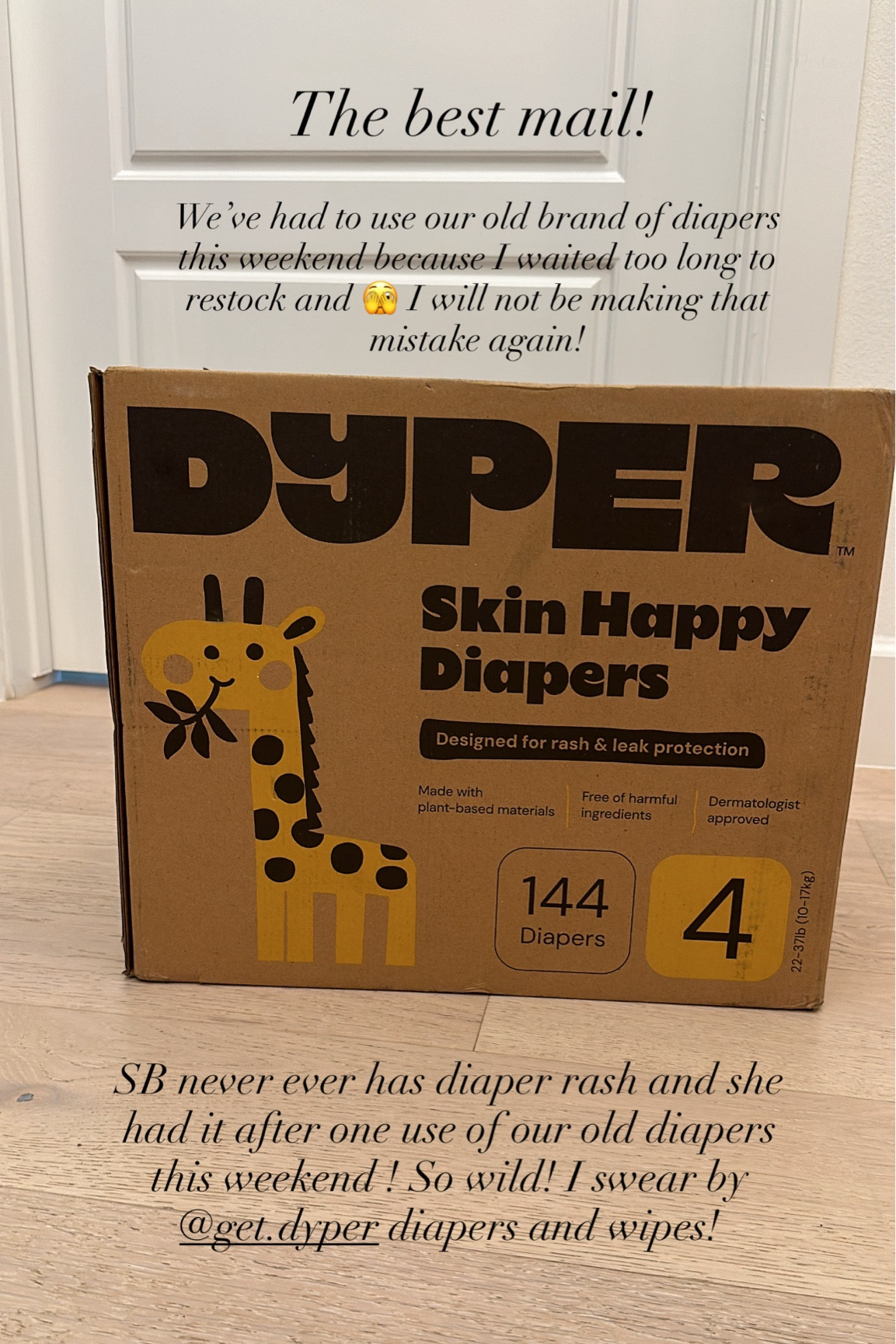 Our favorite diapers and wipes have arrived! We desperately needed this restock. We had to resort back to our old diapers for the weekend because I didn’t order in time and 🫣 I will not be making that mistake again! SB never has diaper rash and she had it after one wear in our old diapers. I swear by @DYPER diapers and wipes! Clean where it matters most 🙌🏻

#LTKBaby #LTKKids #LTKmomlife