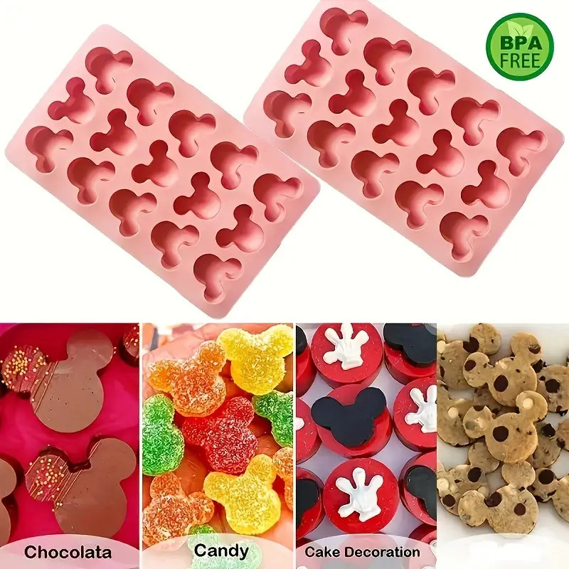 15 cavity Silicone Mold Cute Mouse Shaped Fondant Chocolate - Temu Canada | Temu Affiliate Program