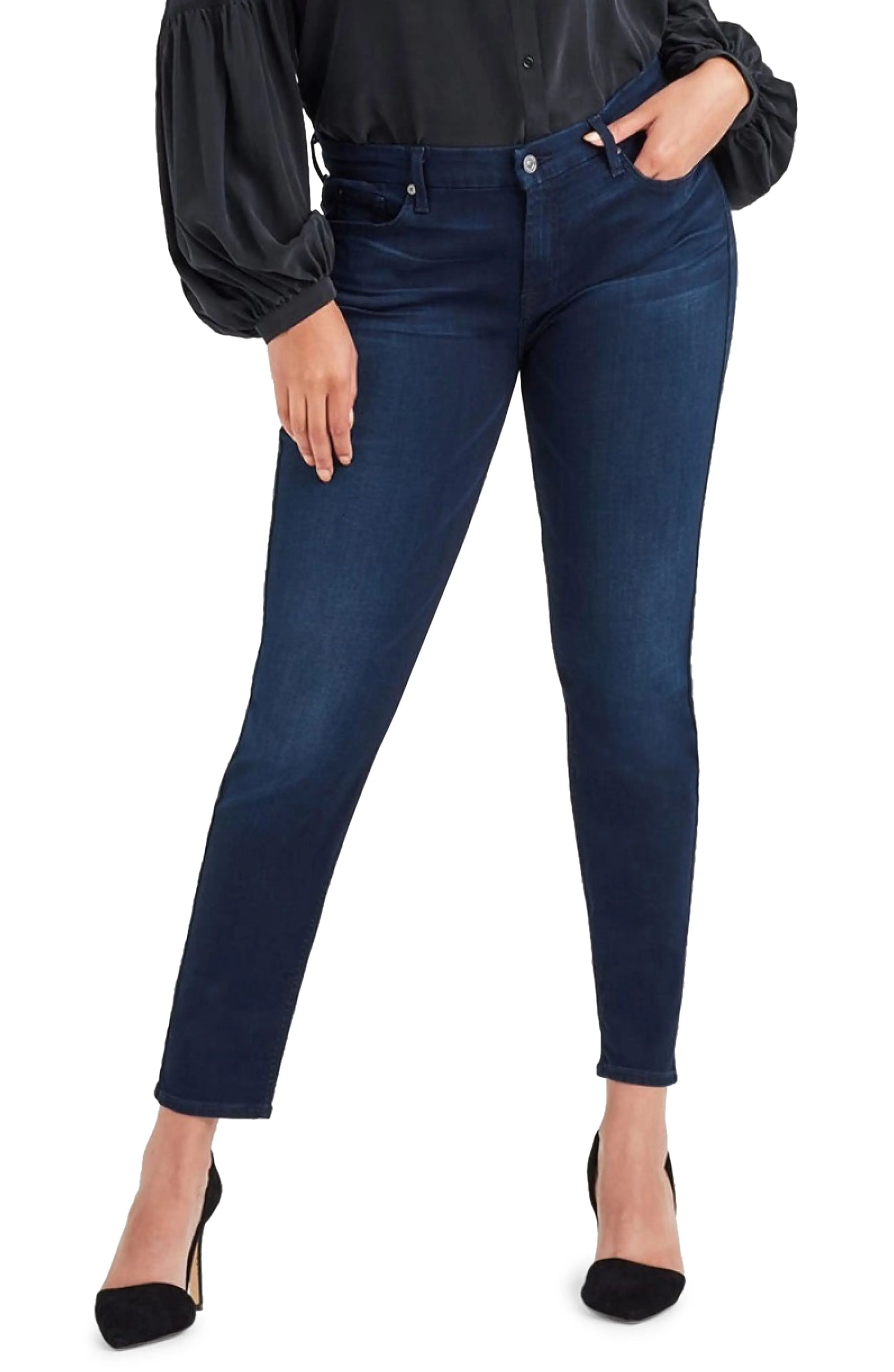 Women's 7 For All Mankind The Skinny Jeans, Size 28 - Blue | Nordstrom