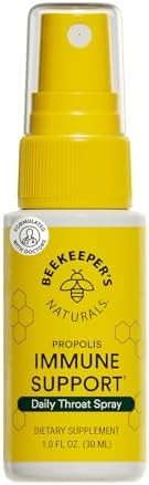 Propolis Throat Spray by Beekeeper's Naturals - 95% Bee Propolis Extract, Natural Immune Support ... | Amazon (US)