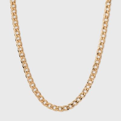 Thin Curb Chain Necklace - A New Day™ | Target