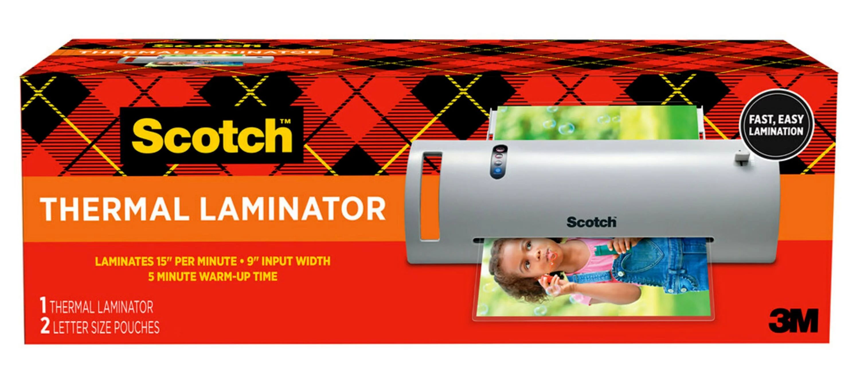 Scotch Thermal Laminator Plus 2 Letter Size Pouches (TL902) | Walmart (US)