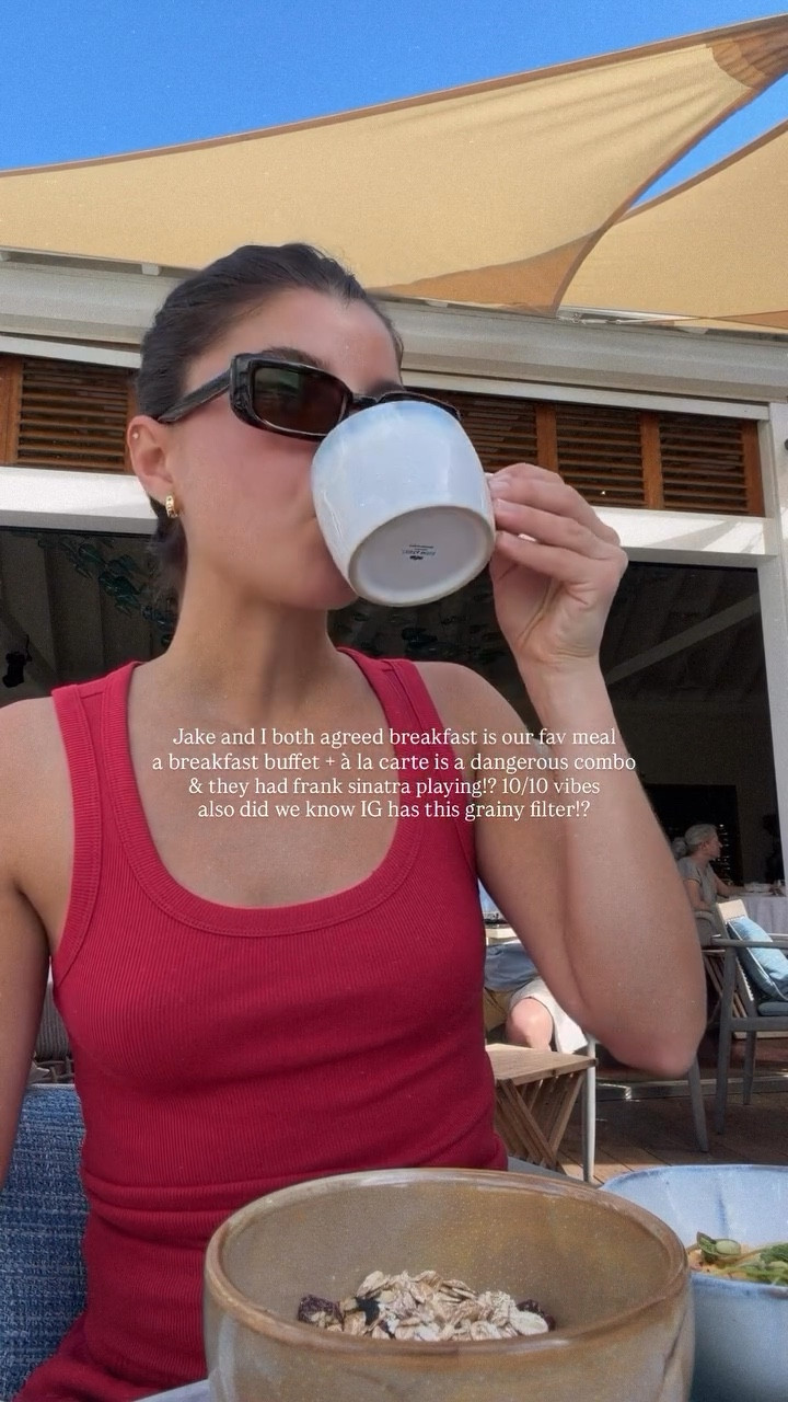 [3/12/26] breakfast in St. Barts ☕️ full outfit is from @gapstyle | 100% cotton + comes in so many different colors! The easiest set to dress up and down. 

#LTKPetite #LTKSpringSale #LTKTravel