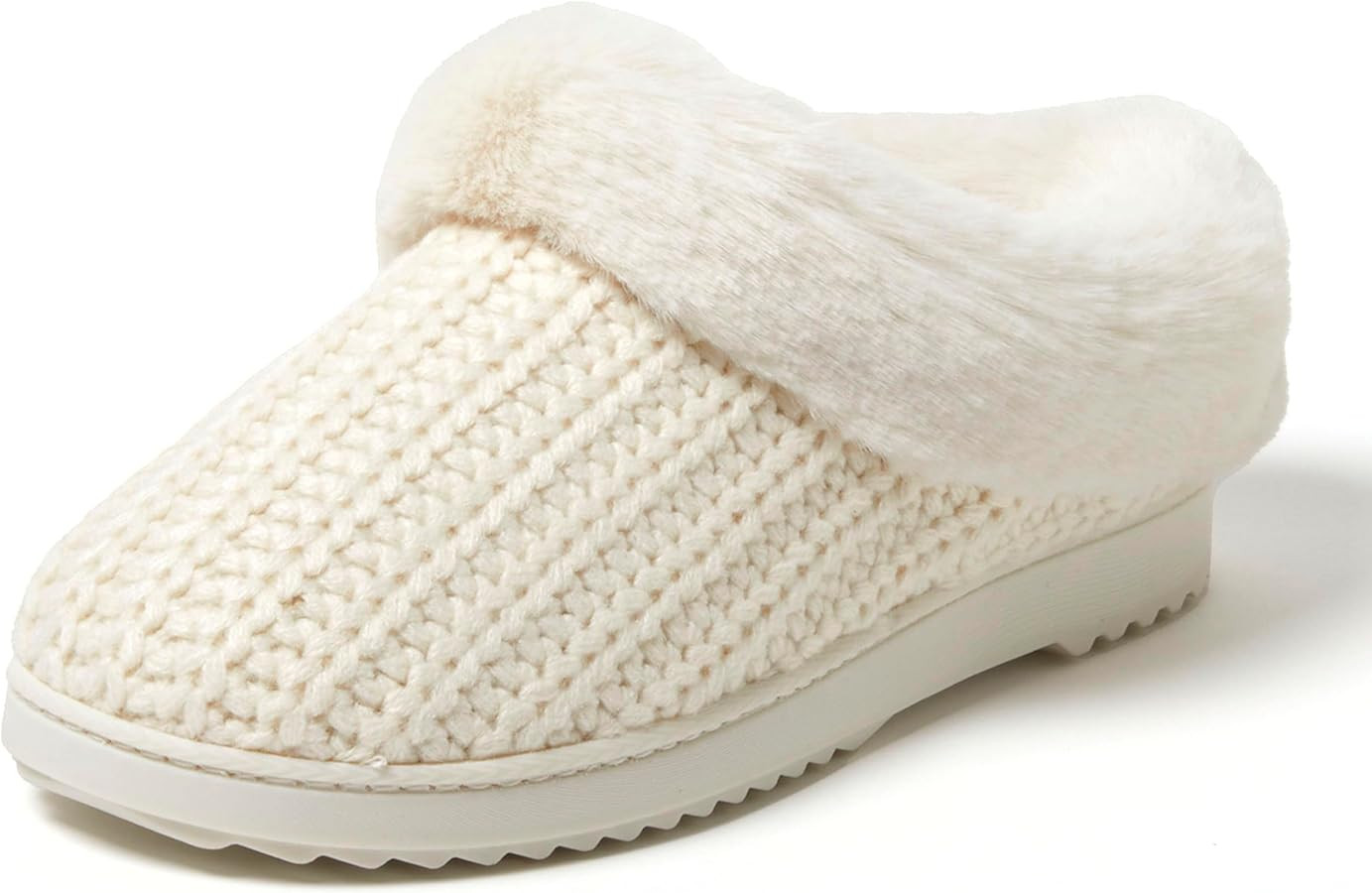 Dearfoams Women's Memory Foam Cozy Soft House Slippers Gifts for Women Hannah Knit Clog House Sho... | Amazon (US)