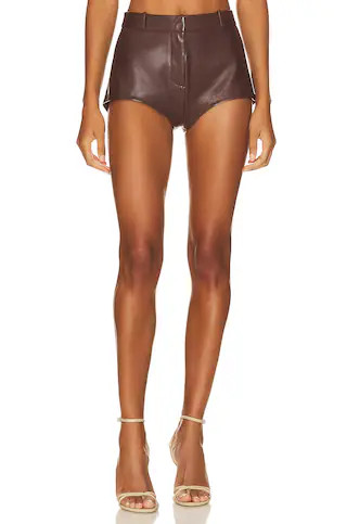 LAMARQUE Annaise Short in Chocolate Brown from Revolve.com | Revolve Clothing (Global)