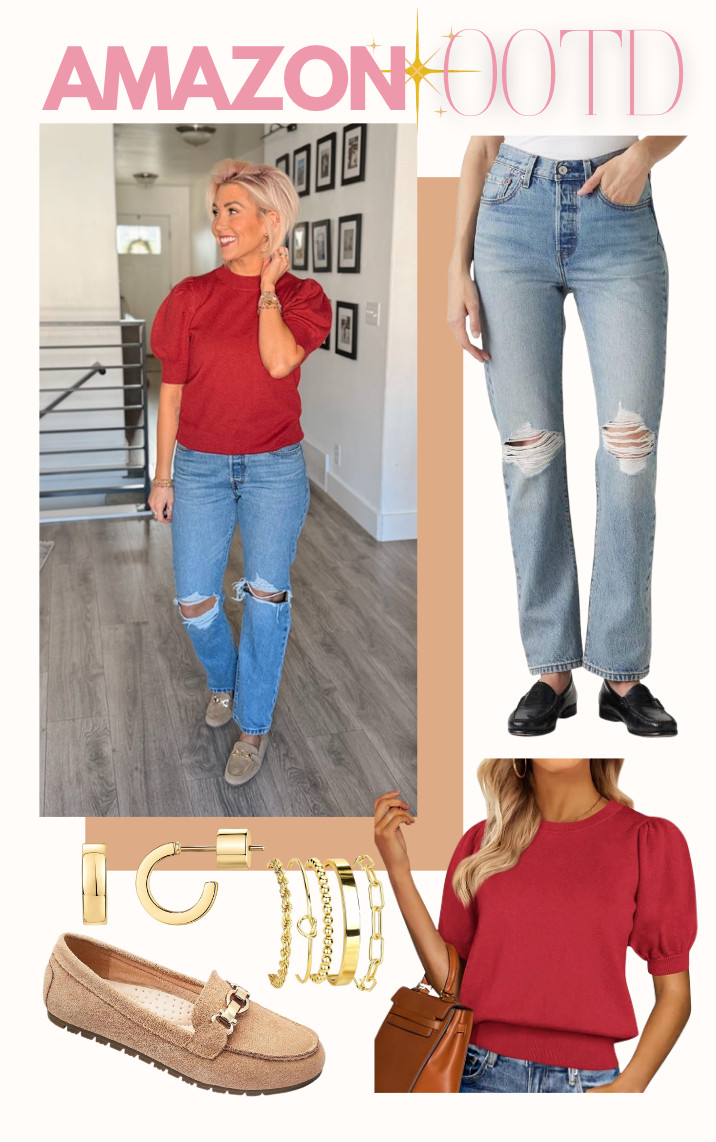 Comfort meets style with these chic loafers. Pair them with a trendy sweater and some elegant hoops. Loafers: TTS Sweater: Small Jeans: 29 

 #LTKootd #LTKSaleAlert #LTKFindsUnder50