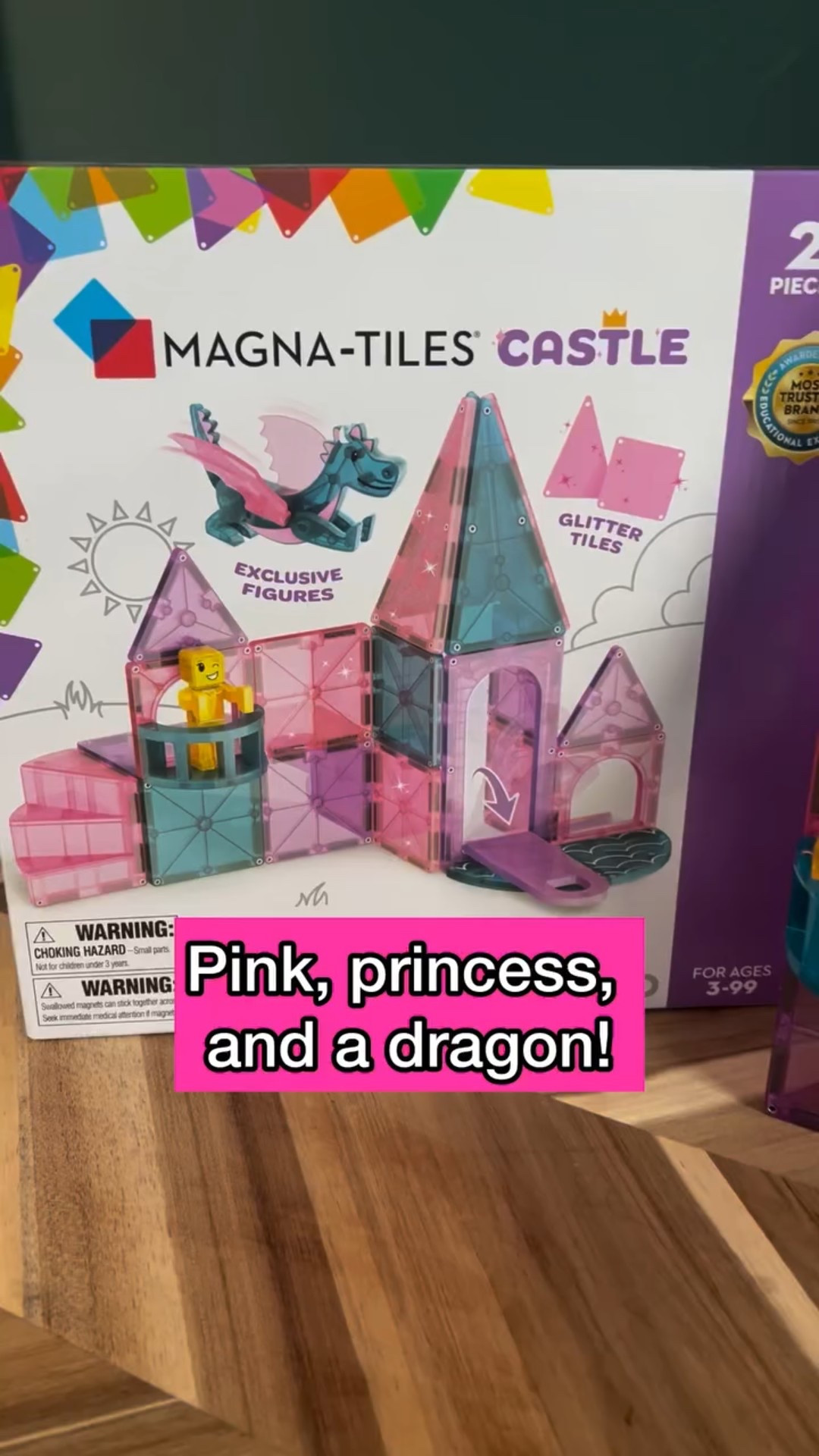 If you have a kid who loves princesses, dragons, sparkle, or ALL of the above… this magnetic tile castle set is going to blow their mind. 👑🐉💖

It comes with pink glitter tiles, a working drawbridge door (yes, it actually opens and closes!), plus princess + dragon characters for hours of imaginative play.

Build it high, build it wide, build it again and again — it’s the perfect mix of creativity + pretend play. And honestly? It’s stunning. ✨

#magnetictiles #holidaygiftsforkids #christmasgiftsforkids #magicalplay #openendedplay

#LTKGiftGuide #LTKKids #LTKmomlife