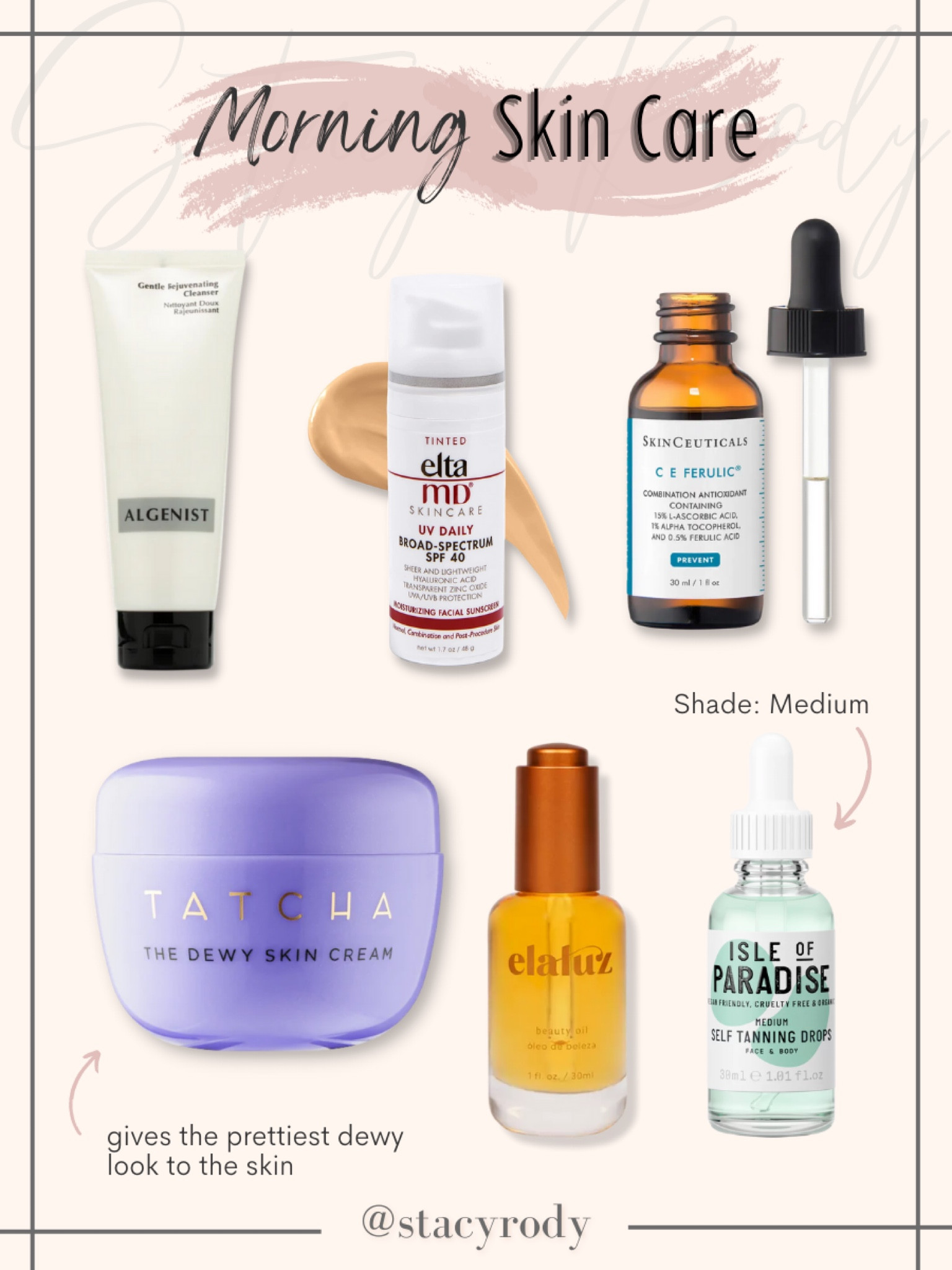Morning skincare favorites! I love this effective yet gentle cleanser. The oil looks great under the eyes and around the lips to smooth fine lines. 2-3 drops of the self tanning drops for my face and next mixed with the Tatcha dewy skin brings me life!!! The Vit c serum is so concentrated and lasts forever. I feel the firming immediately.  

#LTKbeauty #LTKunder50 #LTKstyletip