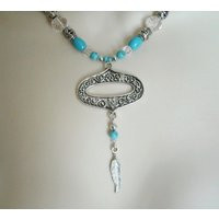 Turquoise Necklace Turquoise Jewelry Southwestern Southwest Country Western Necklace Boho Bohemian | Etsy (US)