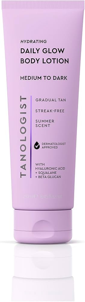 Tanologist Hydrating Daily Glow Body Lotion- Medium/Dark, Buildable & Transfer-Proof Gradual Self... | Amazon (US)