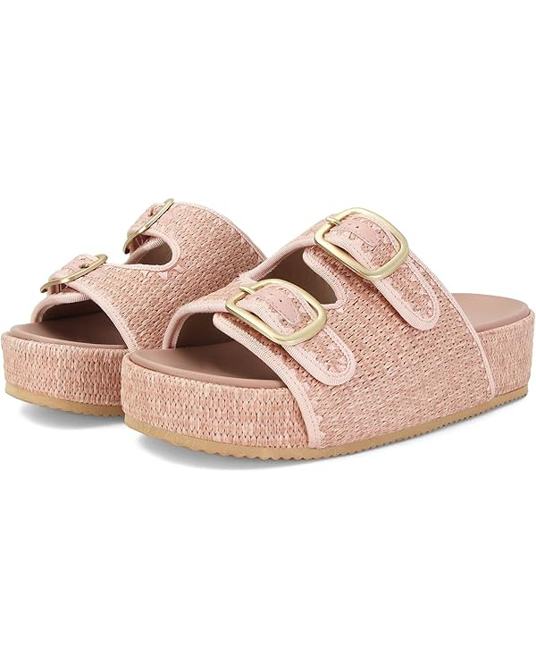 Raffia Sandals for Women Platform Slide Sandals Espadrille Adjustable Double Buckle Summer Comfor... | Amazon (US)