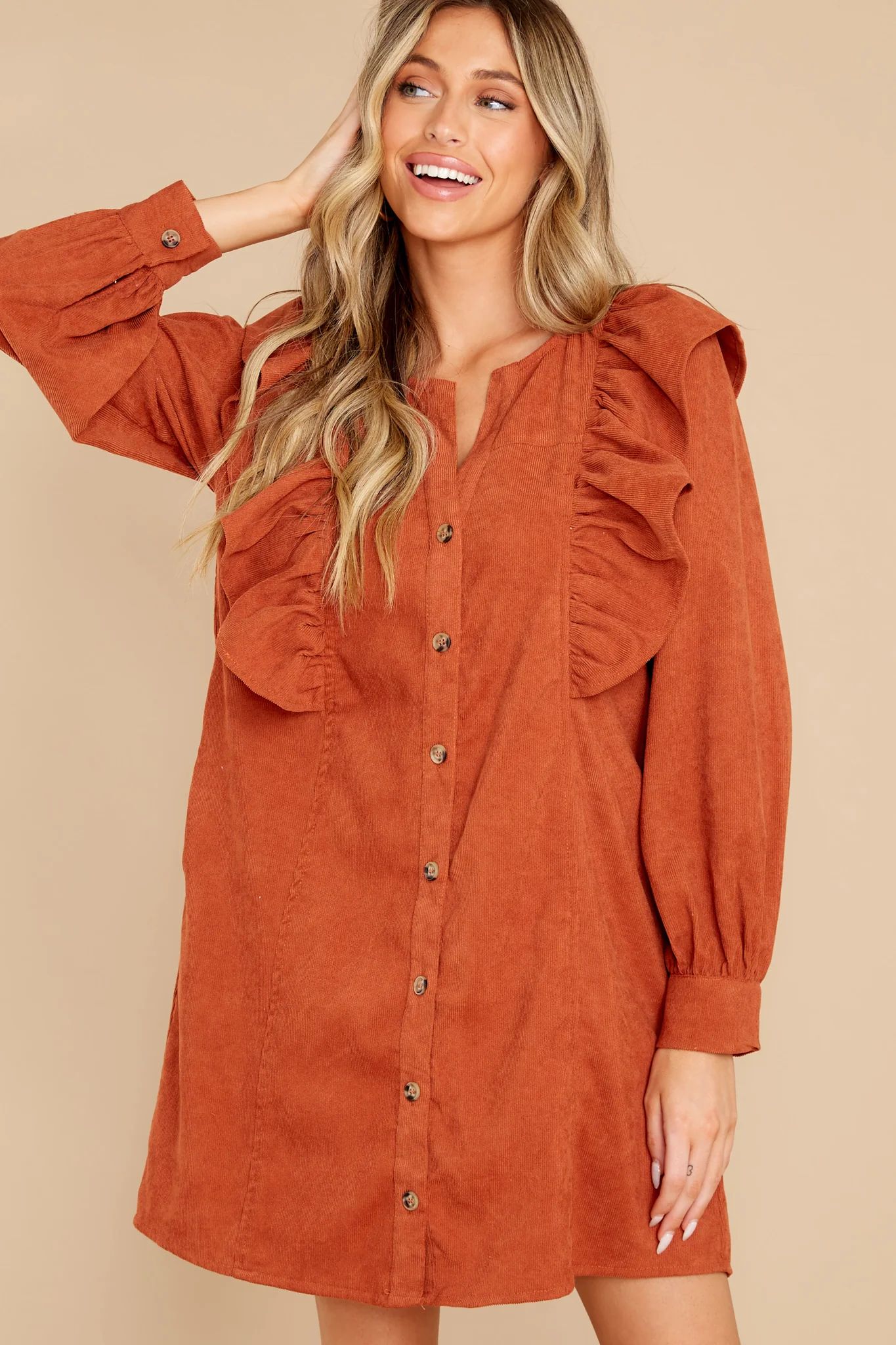 Never Doubted It Cinnamon Dress | Red Dress 