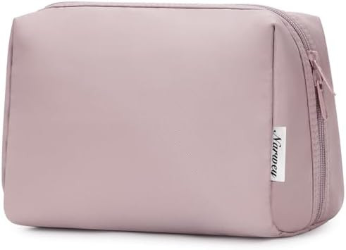 Narwey Cute Makeup Bag Travel Cosmetic Bag Organizer Toiletry Bag Make Up Bags with Compartments ... | Amazon (US)