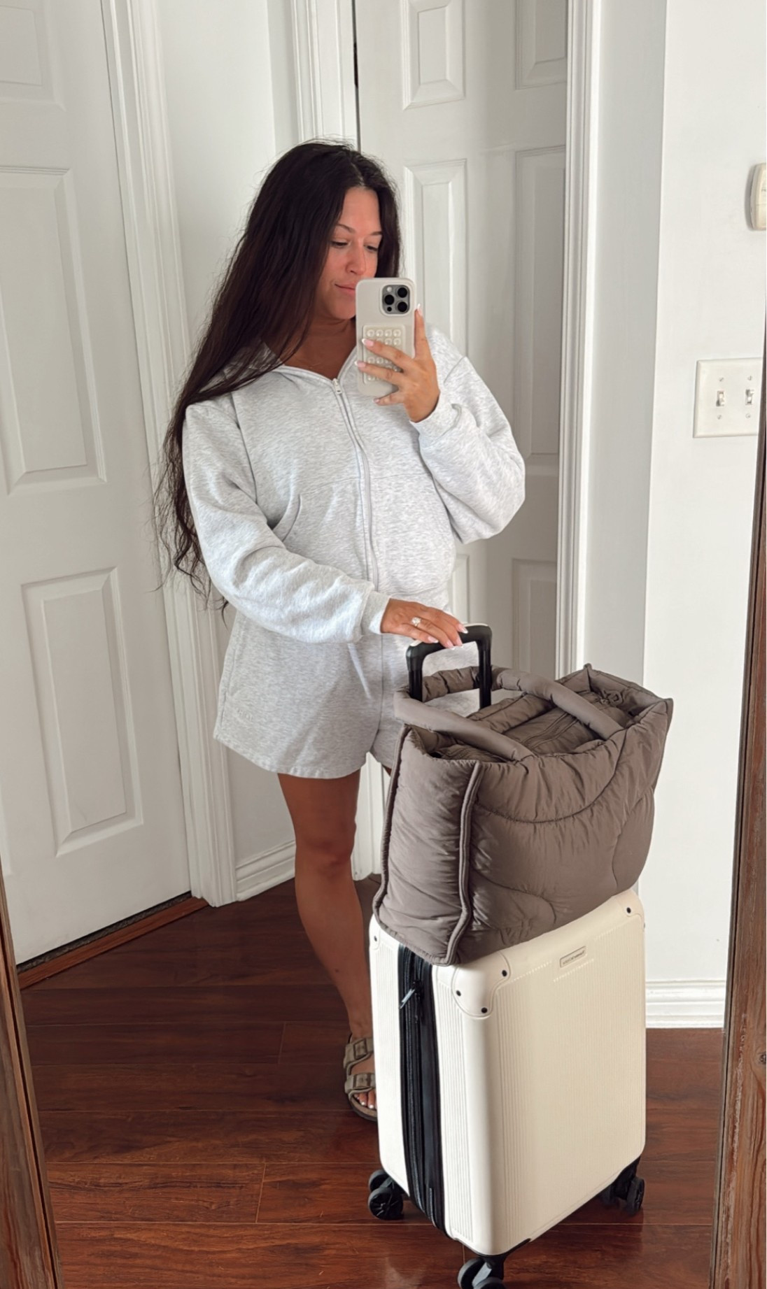 The comfiest travel outfit 🤌🏼 this is a perfect outfit to easily recreate with affordable pieces. 
JACKET - Size S
SHORTS - Size S

#LTKootd #LTKTravel