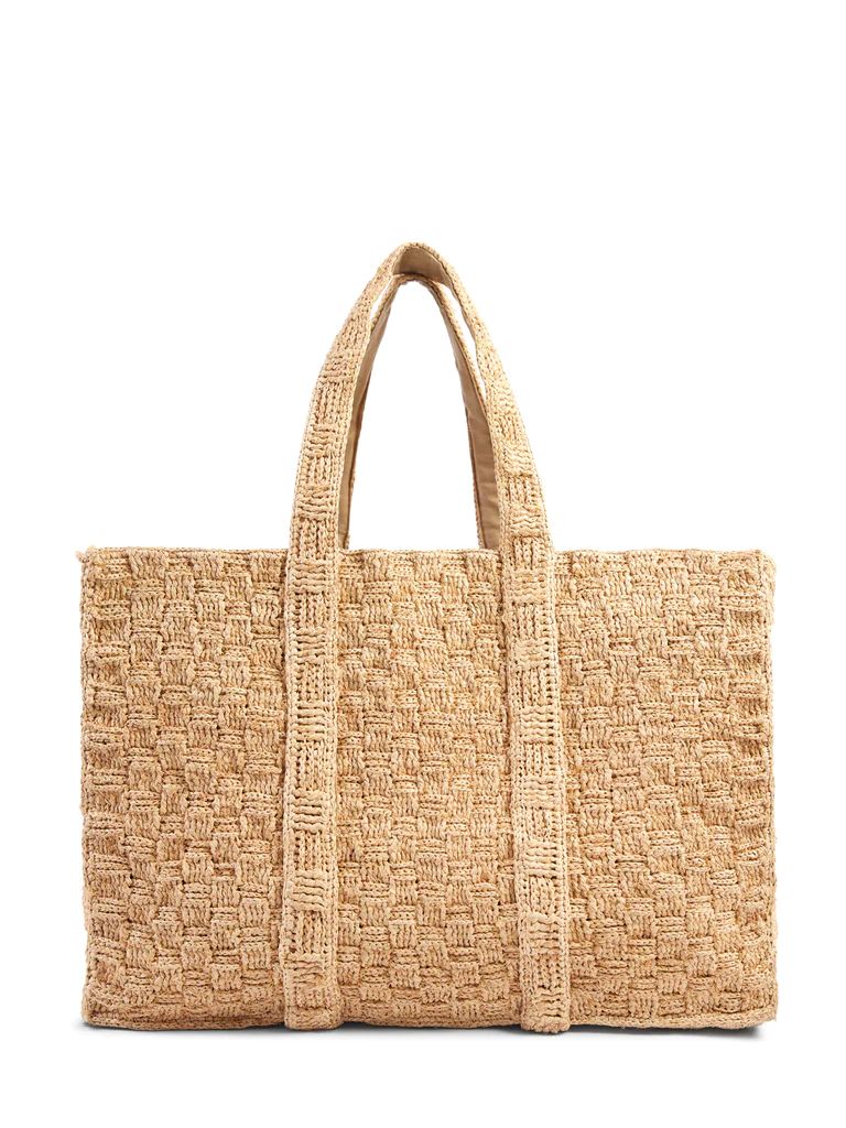 Large Woven Straw Tote | Faherty
