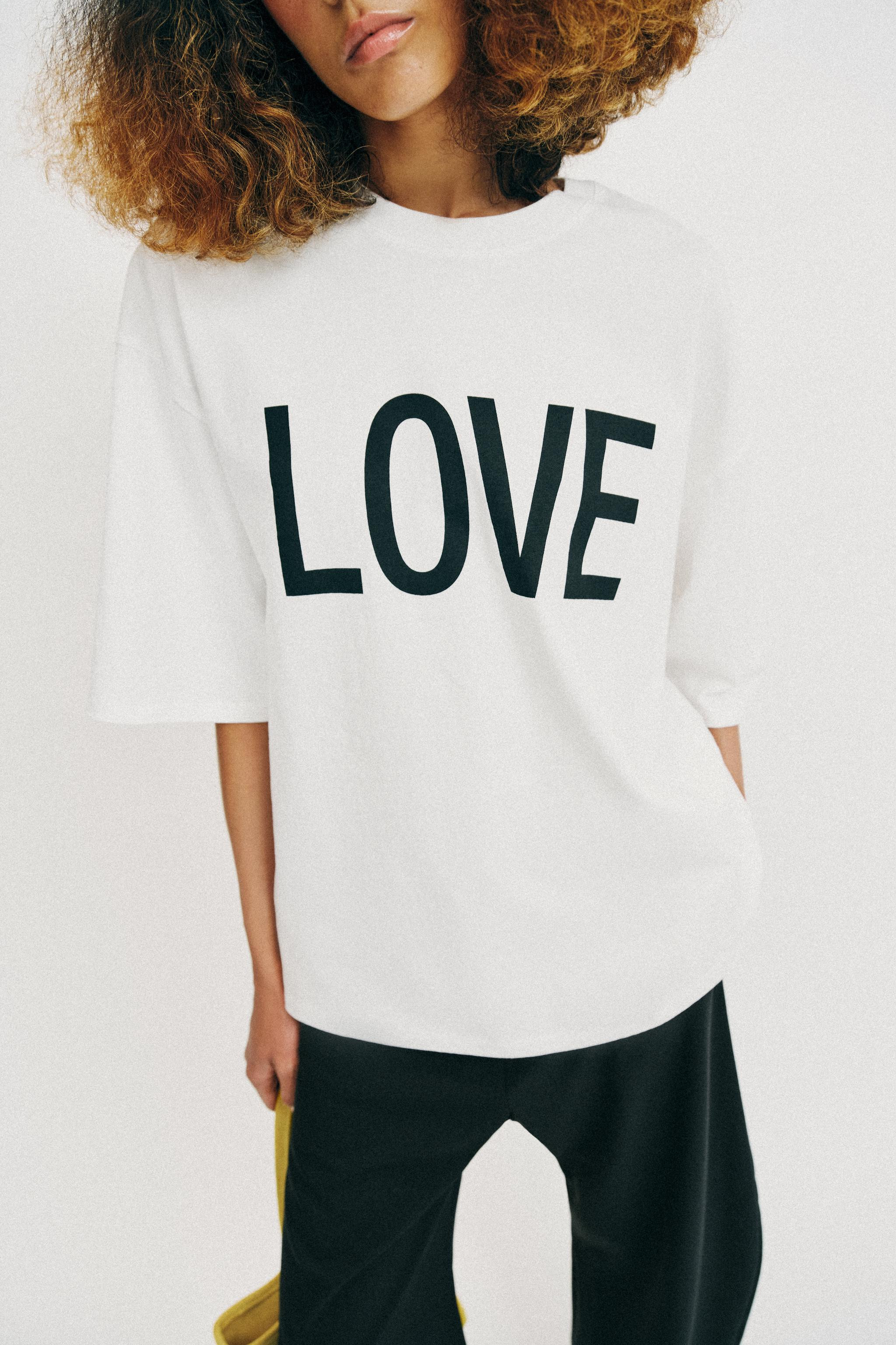 OVERSIZE TEXT T-SHIRT | Zara AU