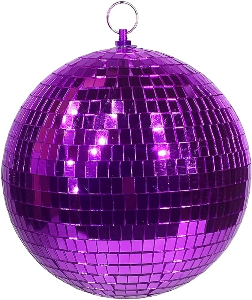 8" Mirror Disco Ball - Cool and Fun Hanging Party Disco Ball for Big Party Decorations, Party Des... | Amazon (US)