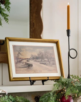 Vintage Christmas Morn Framed Print | Magnolia