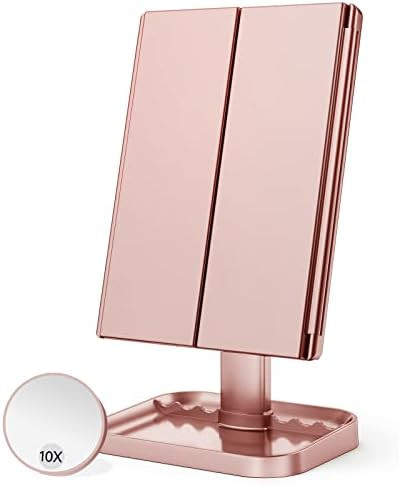 Makeup Mirror Vanity Mirror with Lights, 1x 2X 3X Magnification, Lighted Makeup Mirror, Touch Con... | Amazon (US)