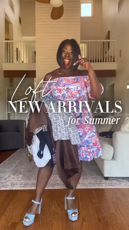 These new arrivals from LOFT for Summer are stunning!! So classy and timeless! Wearing a size 8 in the blue mini dress, a large in the satin pants, medium in the brown tank, size 8 in the white eyelet dress, size 10 in the black romper, medium in patterned mini dress and medium in black and white set!!

#LTKVideo #LTKstyletip #LTKmidsize