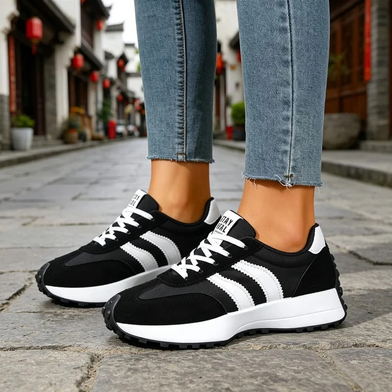 BERANMEY Casual Sneakers for Women Lightweight Non-Slip Fashion Sneakers with Memory Foam Insole ... | Walmart (US)