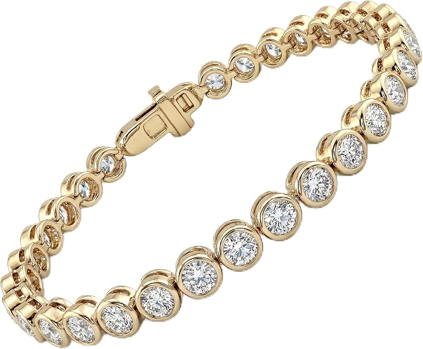 Privosa Fine Jewelry 1 to 2 Carat Diamond Tennis Bracelet in 14k White or Yellow Gold (F-G, SI1-S... | Amazon (US)