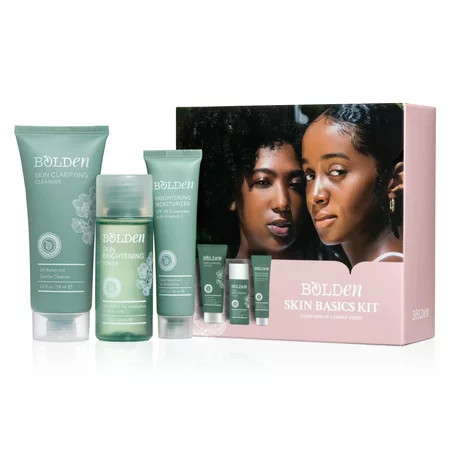 Bolden Daily Skin Basics Kit 3Pc Clear Gel Cleanser Toner & SPF 30 Sunscreen | Walmart (US)