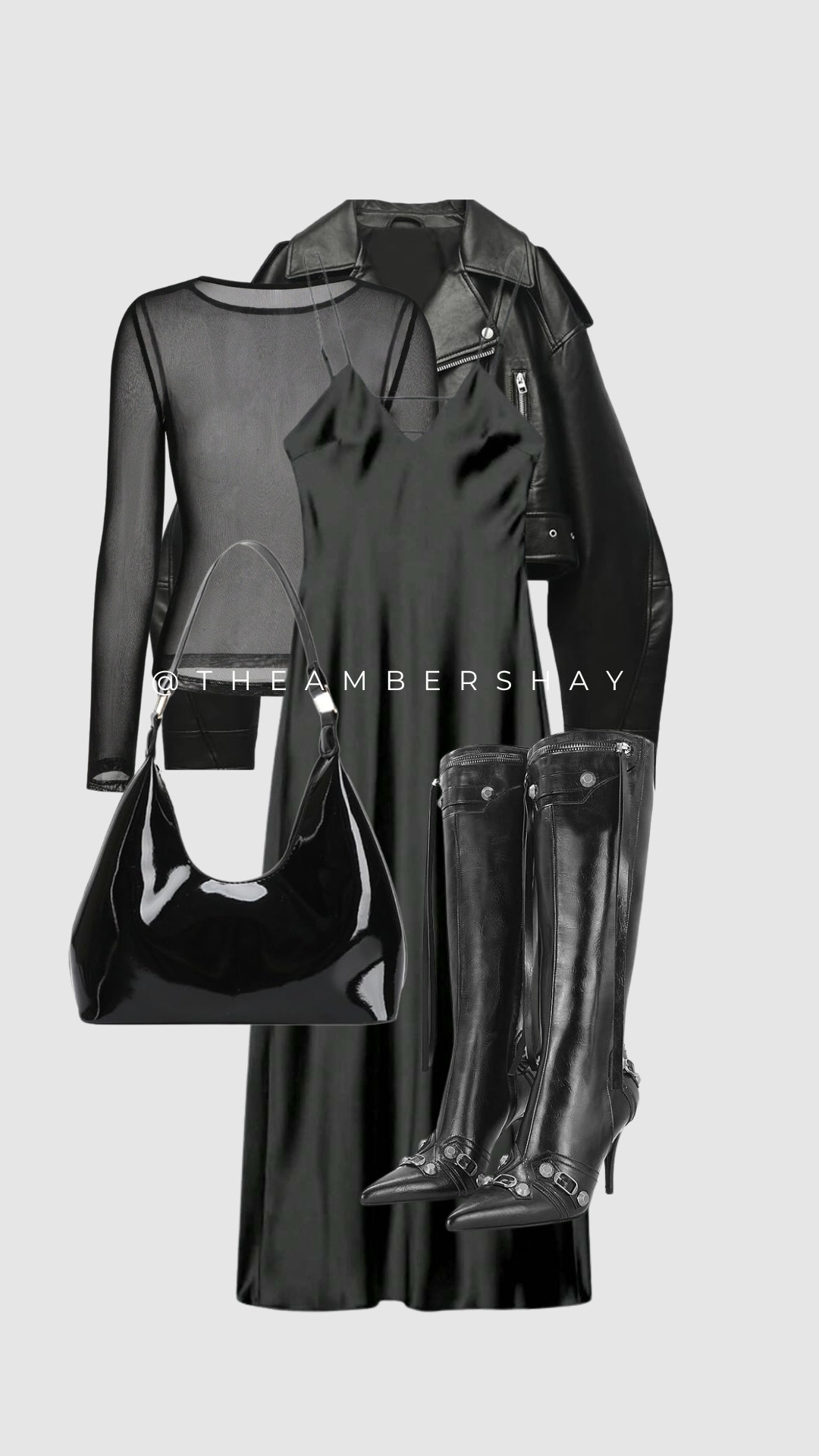 🖤 All black everything, but make it chic.
This edgy glam look is perfect for a night out—mixing sleek satin, faux leather, and statement boots. The best part? You can snag these pieces from SHEIN and Amazon without breaking the bank.

Shop the full look now on my LTK ✨

#AllBlackOutfit #AmazonFashionFinds #SHEINStyle #LTKfashion #LTKsalealert #LTKtrend #AffordableChic #AmazonStyle #StreetStyleInspo #EdgyFashion #OOTDInspo #FallOutfits2025 #FashionObsessed 

 #LTKNYFW #LTKStyleTip #LTKShoeCrush