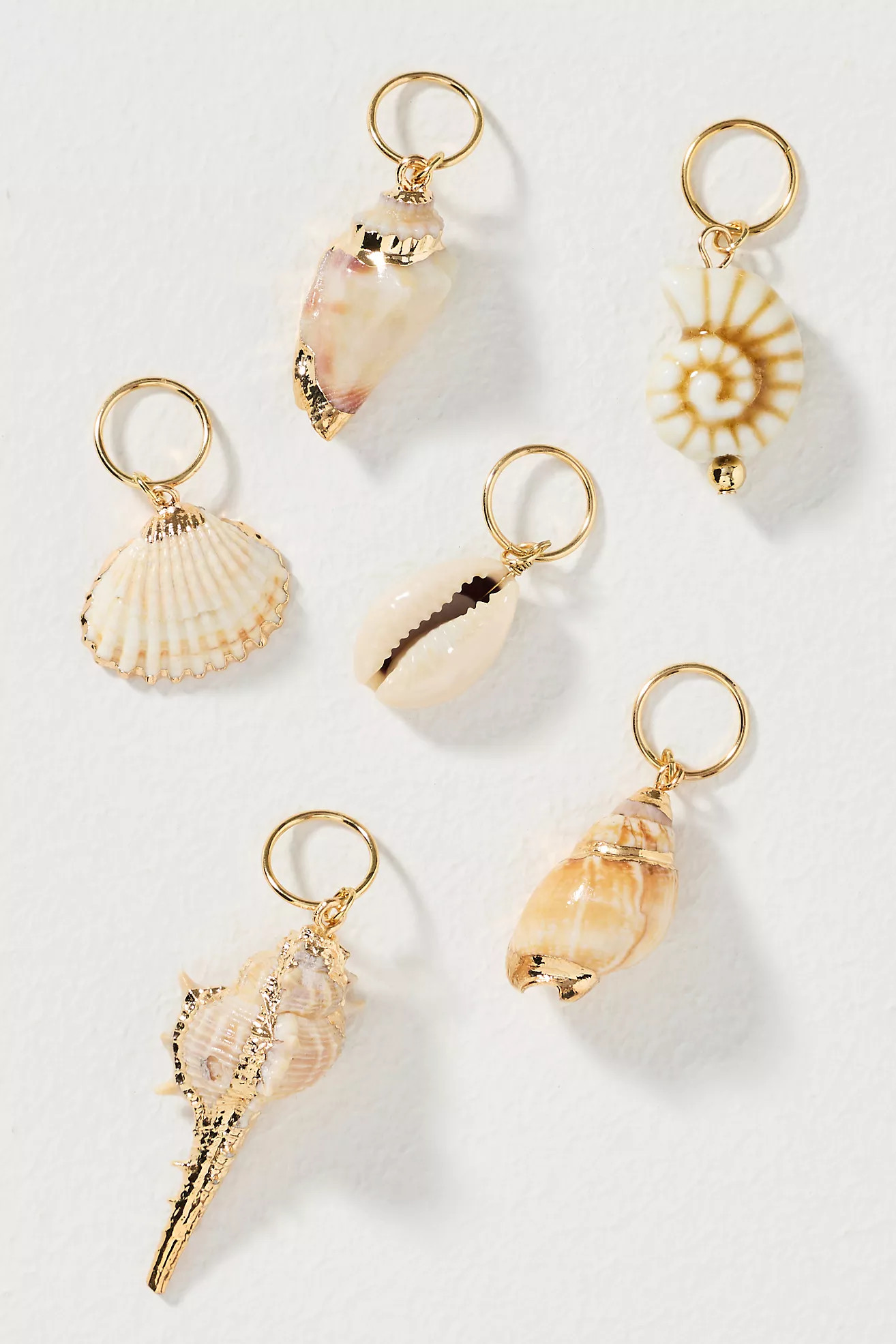 Shell Hair Charms, Set of 6 | Anthropologie (US)