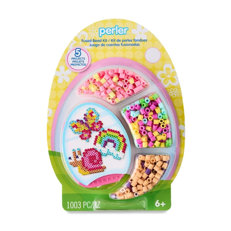 Perler Spring Fused Bead Activity Kits, 1003 Pieces, Perfect for Beginner, Age 6 and up, Crafting | Walmart (US)