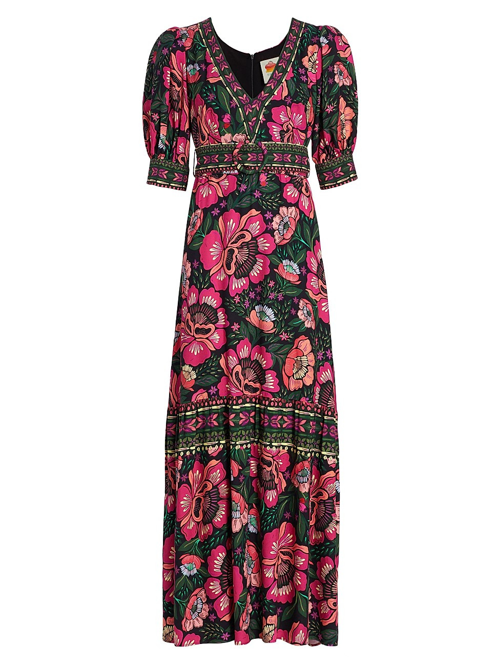 Women's Flowers Garden Maxi Dress - Flowers Garden Black - Size Medium | Saks Fifth Avenue