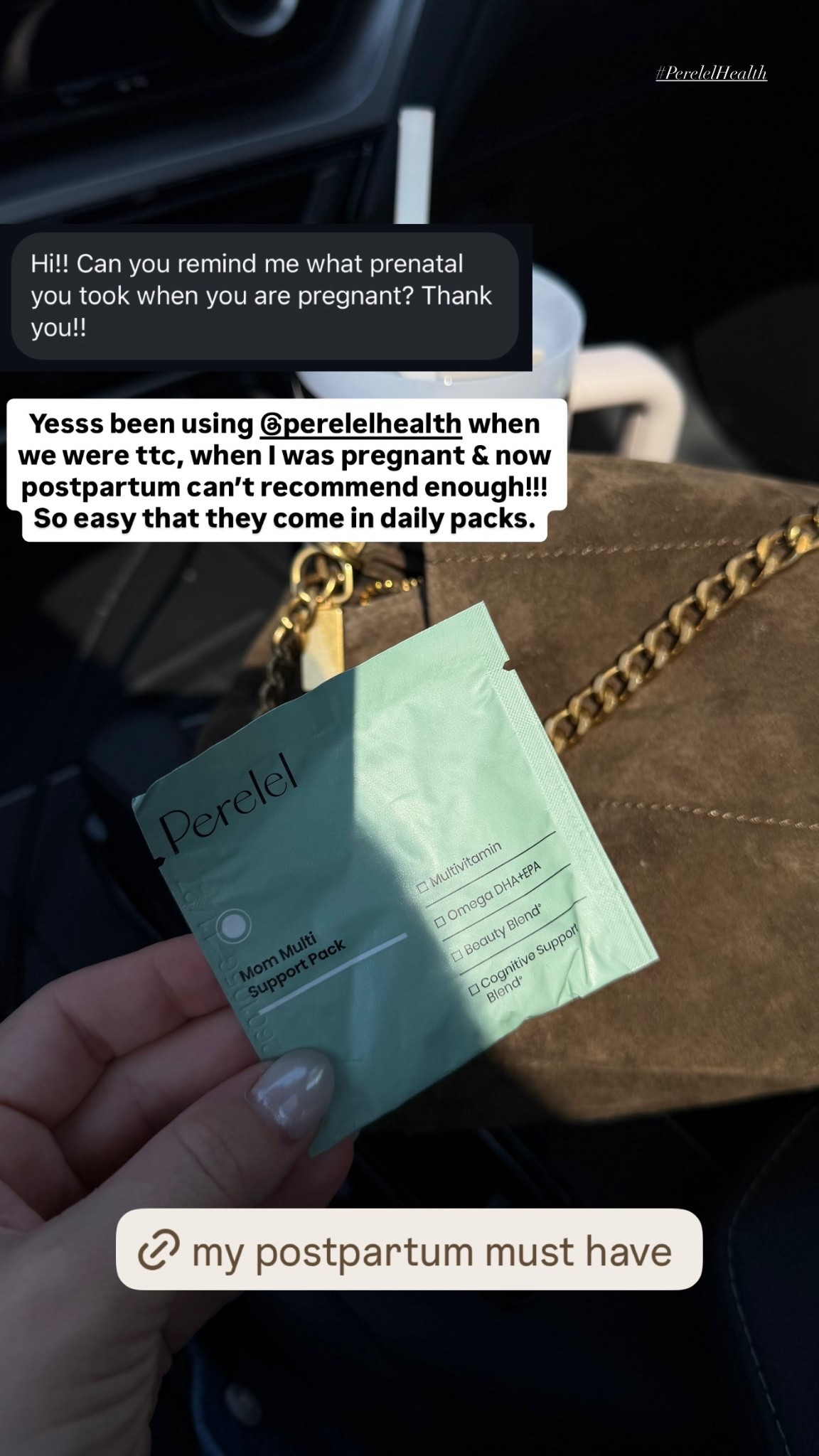 I’ve been using @perelelhealth when we were ttc, when I was pregnant & now postpartum can’t recommend enough!!! So easy that they come in daily packs.

#LTKmomlife #LTKBaby #LTKselfcare