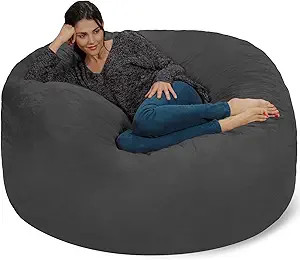 Chill Sack Bean Bag Chair: Giant 5' Memory Foam Furniture Bean Bag - Big Sofa with Soft Micro Fib... | Amazon (US)