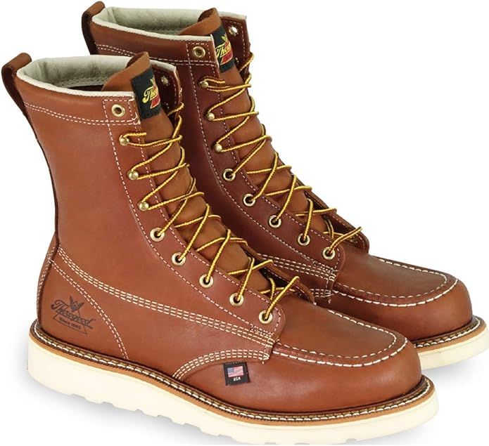 Thorogood Men's American Heritage 8" Moc Toe, MAXwear Wedge Non-Safety Toe Boot | Amazon (US)