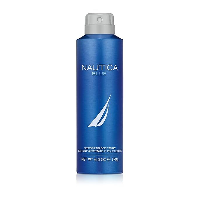 Nautica Blue Deodorizing Body Spray - Iconic, Vegan Formula, Deodorant Spray, Refreshing Bergamot... | Amazon (US)