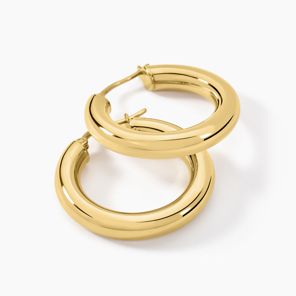 Créoles Adama Acier Jaune | Histoire d'Or