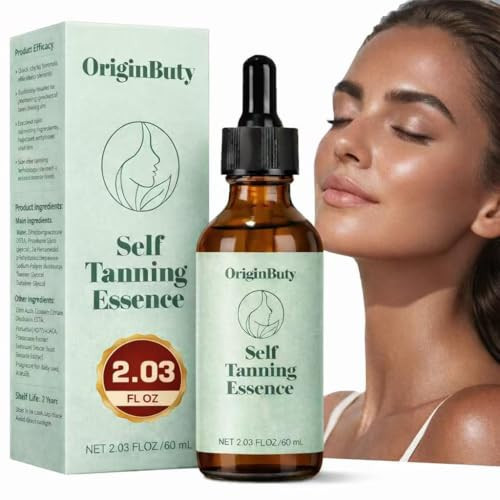 Face Tanning Drops, 2.03 fl oz DHA Self Tanning Drops with Glycerin, No Dye No Staining, No Lotion Mixing Needed, Natural Long-Lasting Glow Up to 6+ Days, Easy to Use Self Tan Drops (Natural Bronze) | Amazon (US)