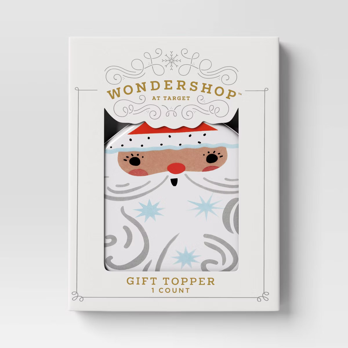 Christmas Ceramic Santa Gift Topper - Wondershop™ | Target