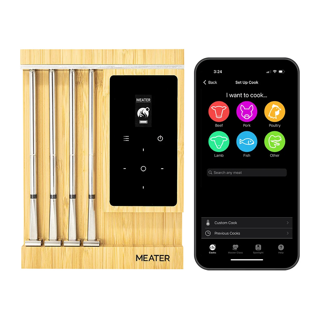 MEATER Pro XL: Bluetooth & WiFi Smart Meat Thermometer | 4 Multi-Sensor Probes | 1000°F Heat Res... | Walmart (US)