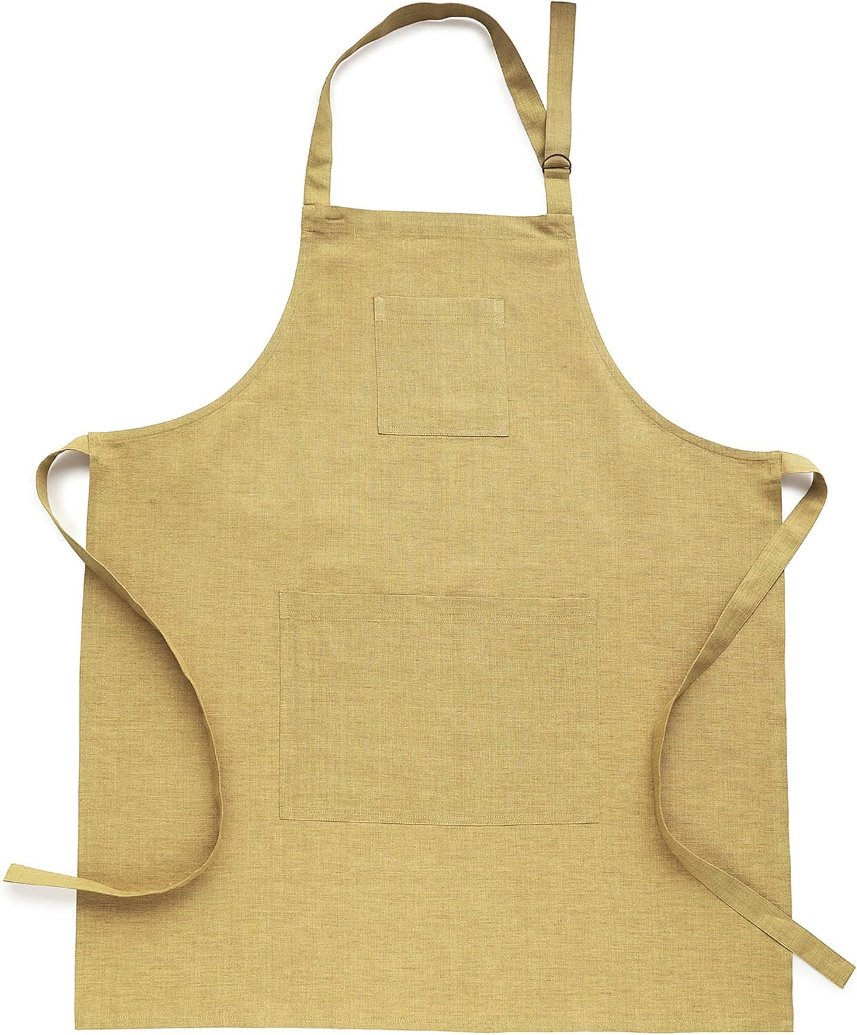Solino Home Linen Kitchen Apron – Men & Women 100% Pure Linen Bib Apron – Adjustable Straps w... | Amazon (US)