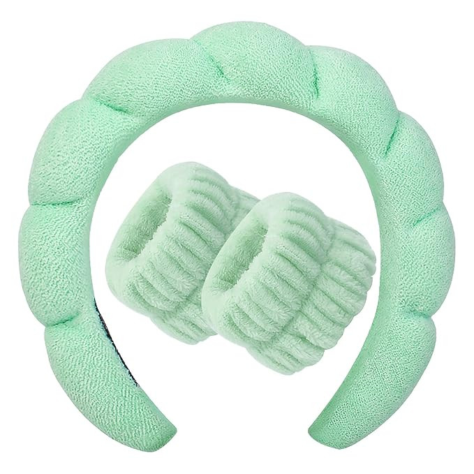 Spa Headband Washing Face Women - Sponge Headbands for Girls Skincare Makeup Removal Bubble Soft ... | Amazon (US)