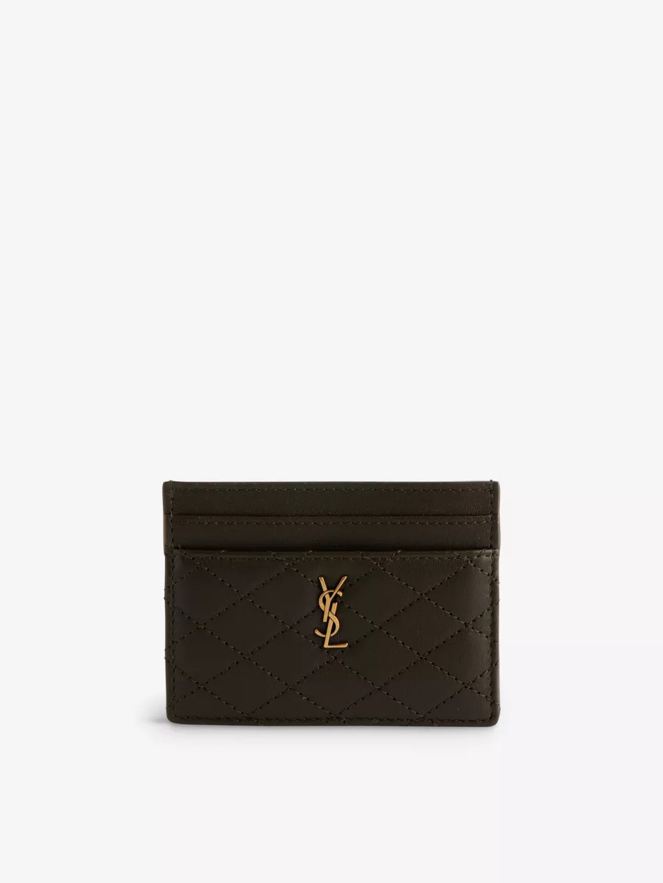 Gaby logo-embellished leather card holder | Selfridges