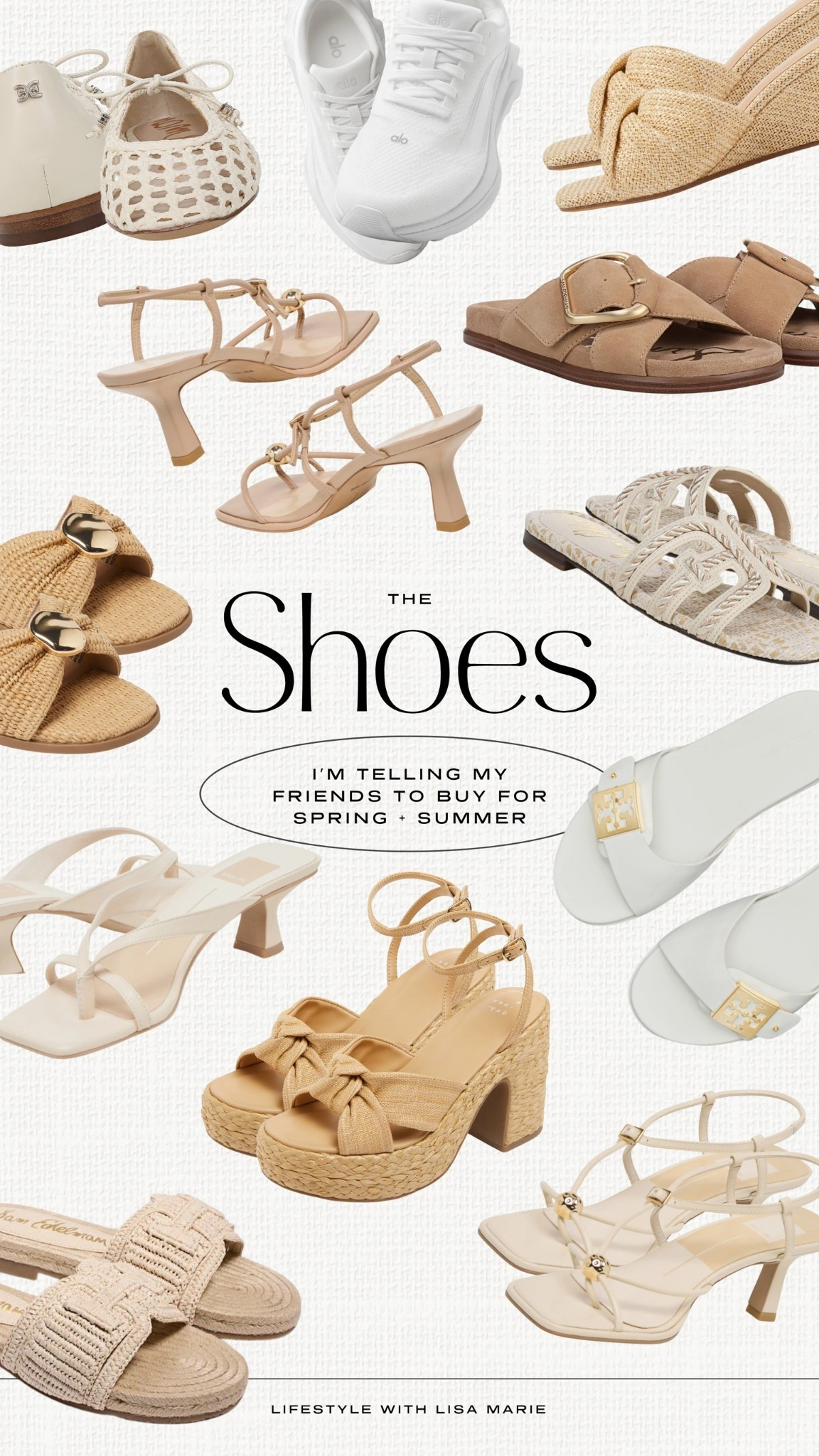 The shoes I'm telling my besties to buy for spring and summer! Neutral nude and tan shoes, sneakers, slides, mules, wedges, heels, flats and sandals. Spring and summer sandals. Shoes for resorts, vacations and cruises. Designer sneakers. 

#LTKTravel #LTKWedding #LTKootd