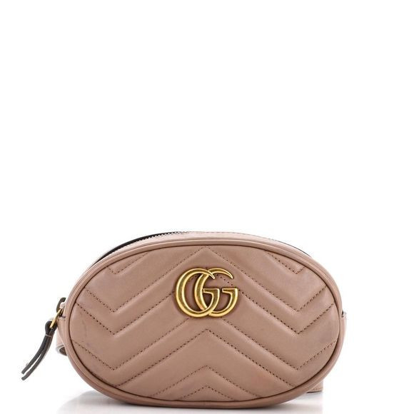 Gucci GG Marmont Belt Bag Matelasse Leather Neutral | Poshmark