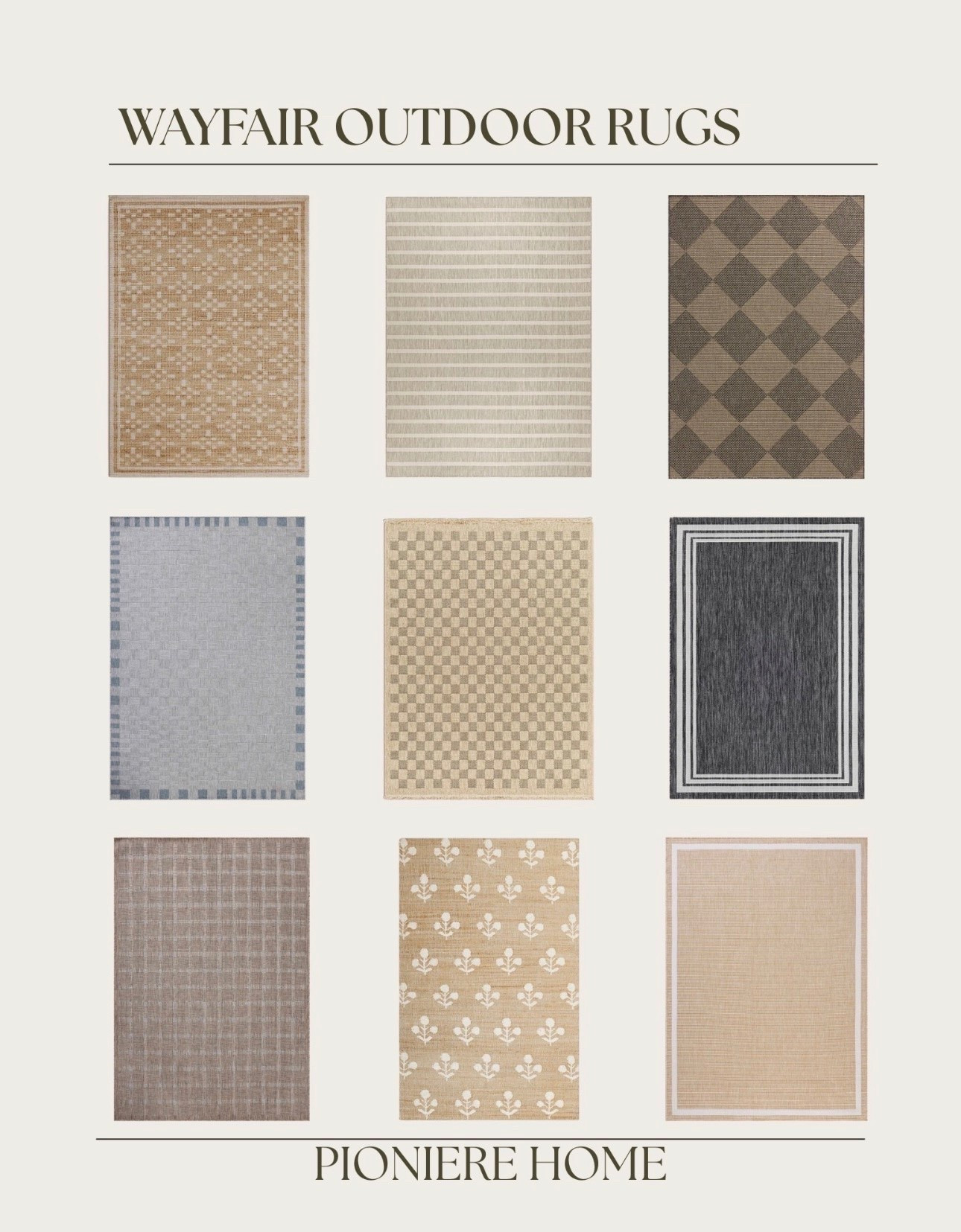 Wayfair outdoor rugs. Amber Lewis x loloi, Chris loves Julia x loloi, woven rugs, checkered rug, jute rugs, affordable outdoor rugs

#LTKSeasonal #LTKHome #LTKSaleAlert