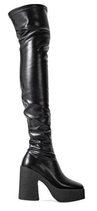 Janey Black Venezia 11.5cm Long Boots | Tony Bianco (Global)