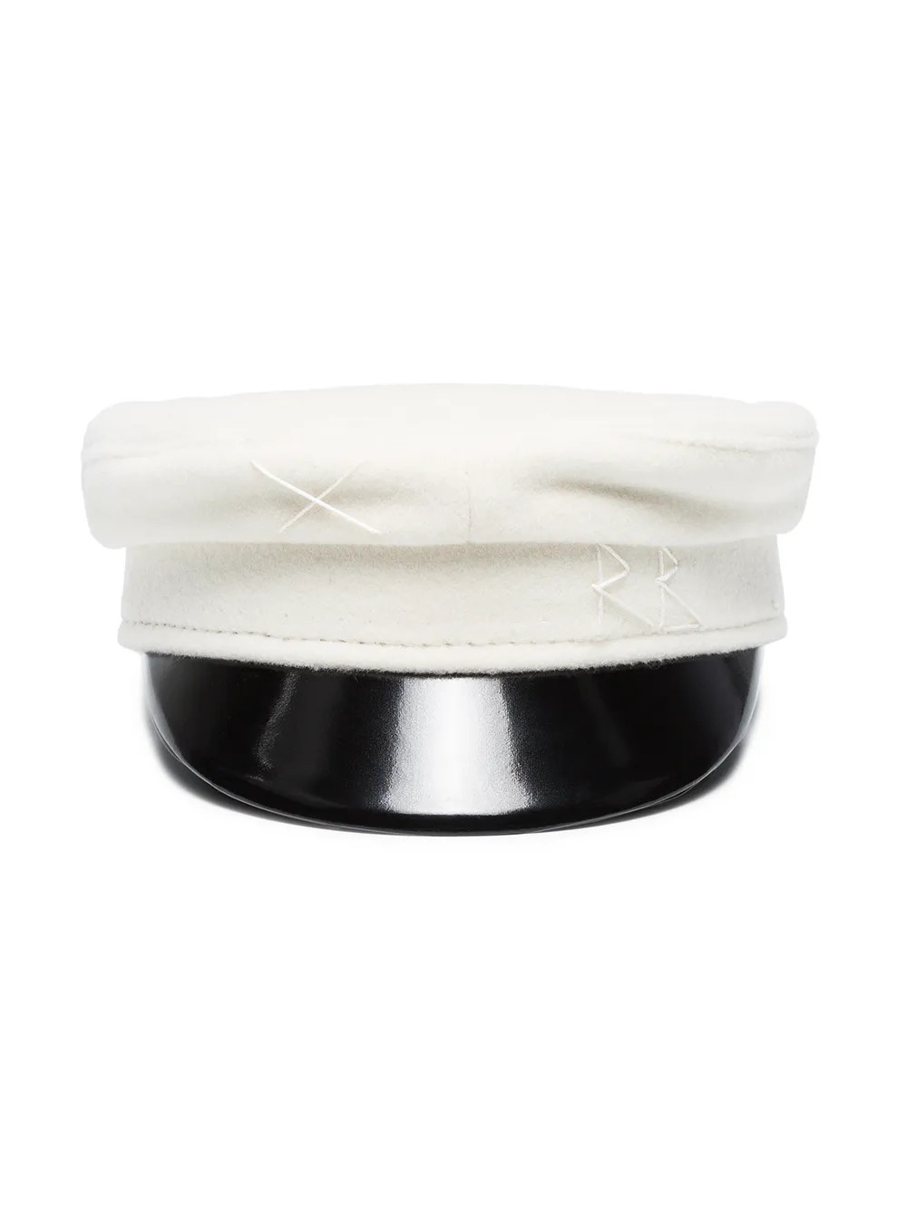 Ruslan Baginskiy White wool baker boy cap | FarFetch US